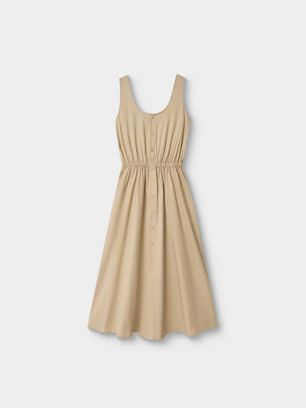 Әйелдер көйлегі, миди, өлшемі XS, мақта, түймелері бар, сарғылт-қоңыр, Selma, image-4