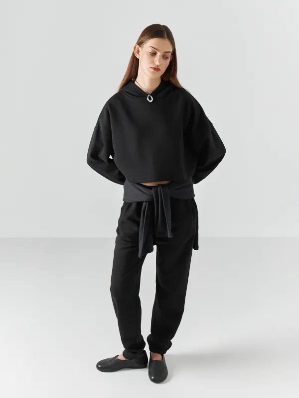 Әйелдерге арналған худи, өлшемі XS, мақта/полиэстер, қара, Fidelma, image-0