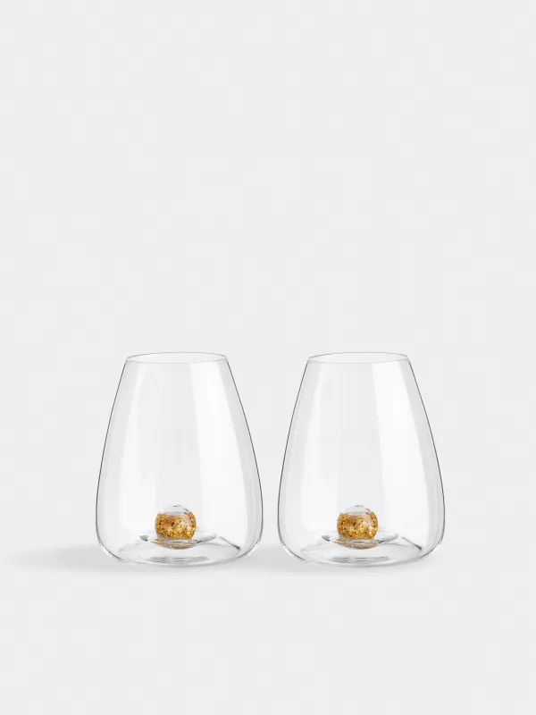Стакан, 460 мл, 2 шт, Янтарный шар, Sorento globular, image-0