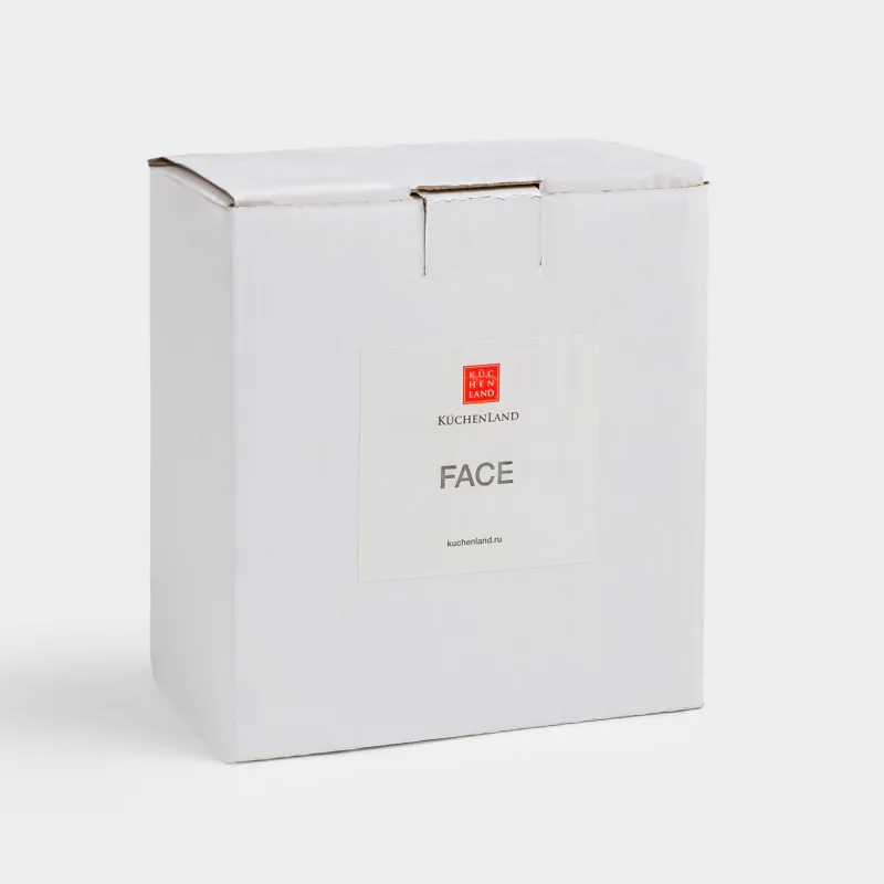 Косметикалық щеткаларға арналған тұғыр, 13 см, керамика, сүт түстес, Бет фрагменті, Face, image-4