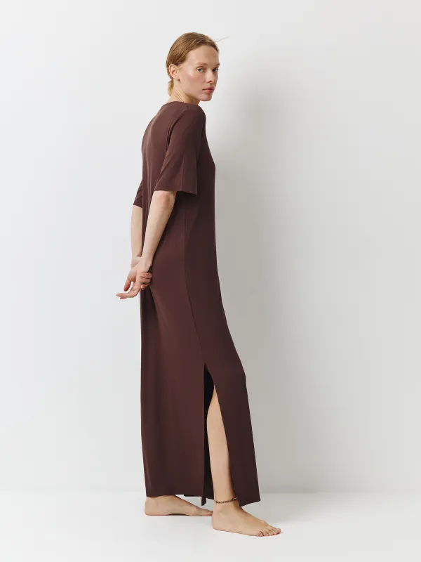 Платье женское, домашнее, с коротким рукавом, Callisto, image-2