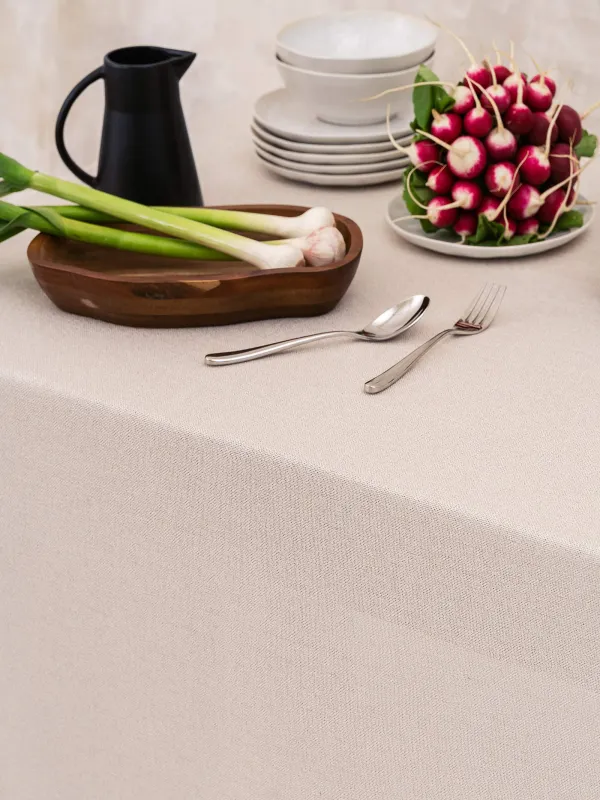 Дастархан, 170х250 см, полиэстер, күміс Крем, Hemstitch, image-4