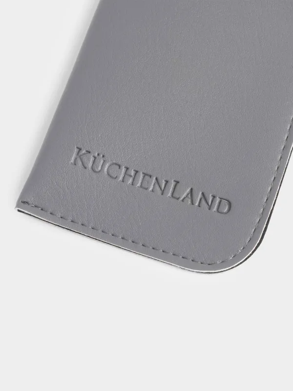 Көзілдірік қабы, 18x8 см, полиуретан, ашық сұр, Rock, image-1