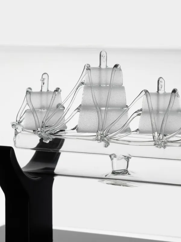 Графин, 750 мл, на подставке, стекло Б/дерево, Корабль, Bar, image-2