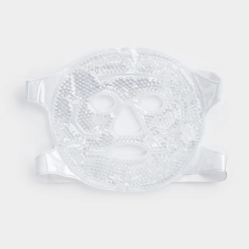 Косметикалық бет маскасы, 22 см, қайта пайдалануға болатын, гель, ақ, Beauty salon