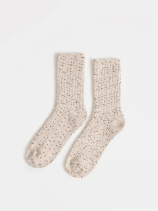 Носки женские, в рубчик и крапинку, Pleasantly, image-0