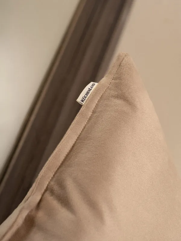 Сәндік жастық, 45х45 см, барқыт, құмды, Silk velvet, image-3