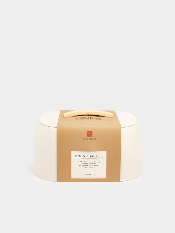 Нан қорабы, 33х23х18 см, металл/ағаш, сопақ, сүт түстес, Course, image-7