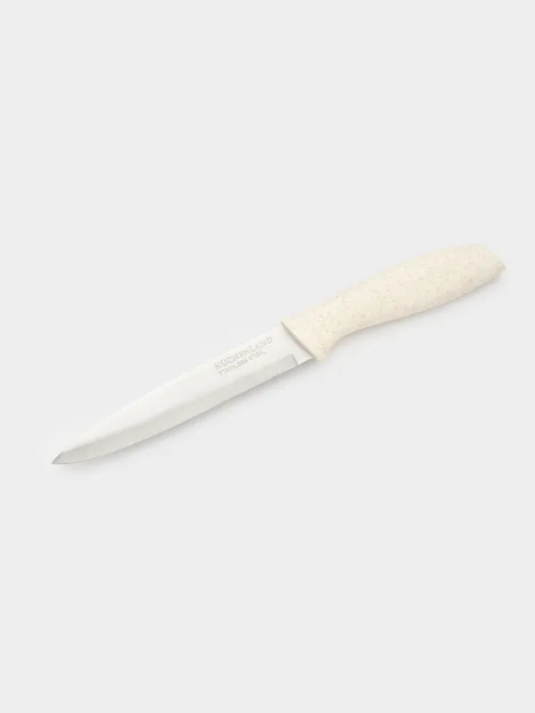 Кескіш пышақ, 13 см, болат/пластик, сүт түсті, Speck-light, image-1