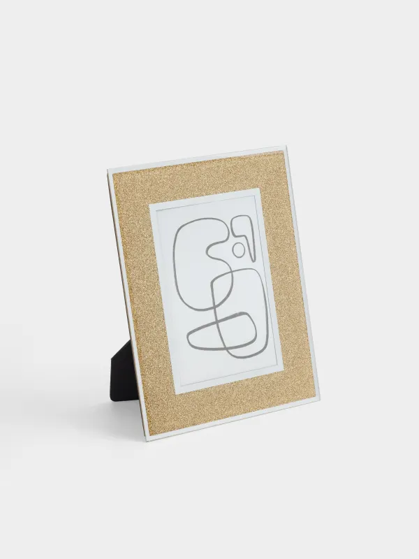 Фоторамка, 17х22 см, стекло, золотистая, Actress, image-0