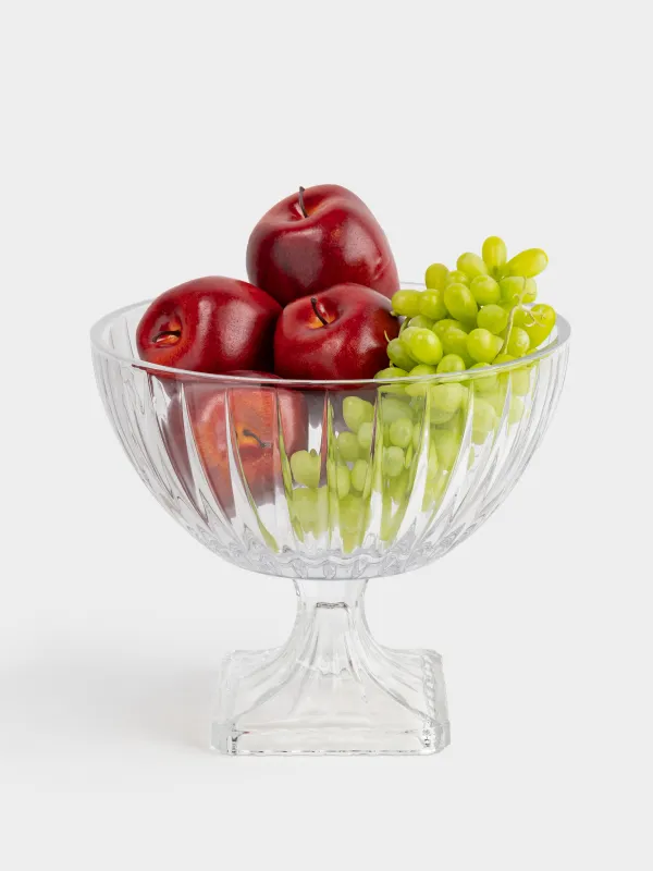 Ваза для фруктов, 25х22 см, на ножке, стекло Р, Glare, image-4