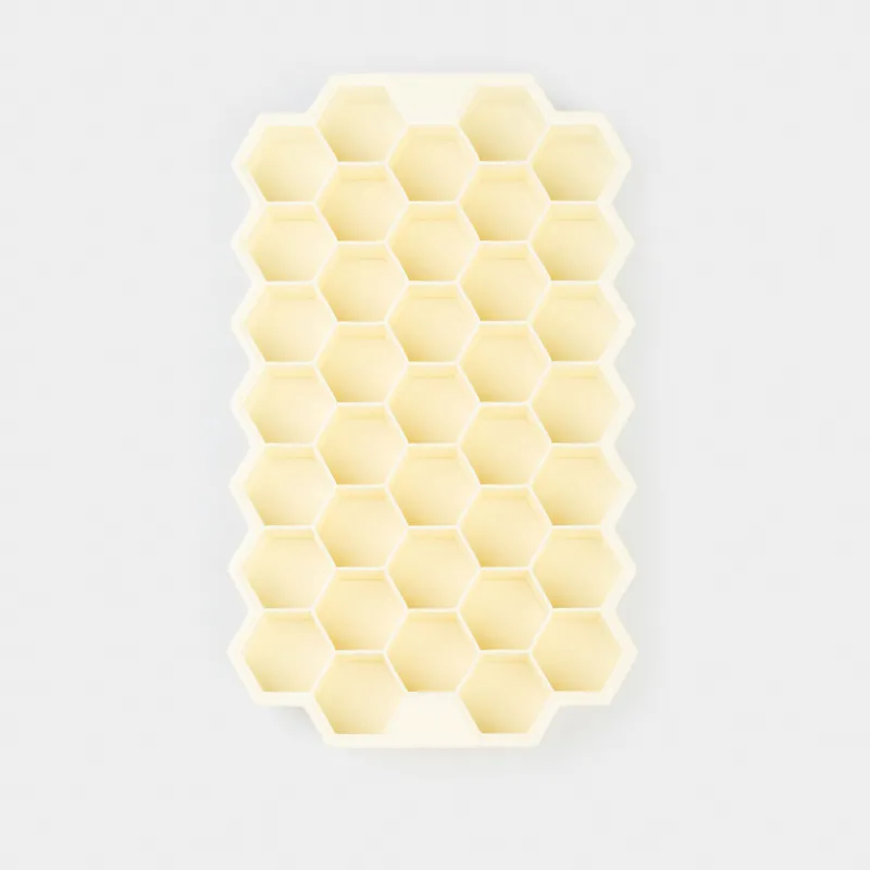 Форма для льда и шоколада, 20 см, 24 отд, силикон, молочная, Соты, Honey