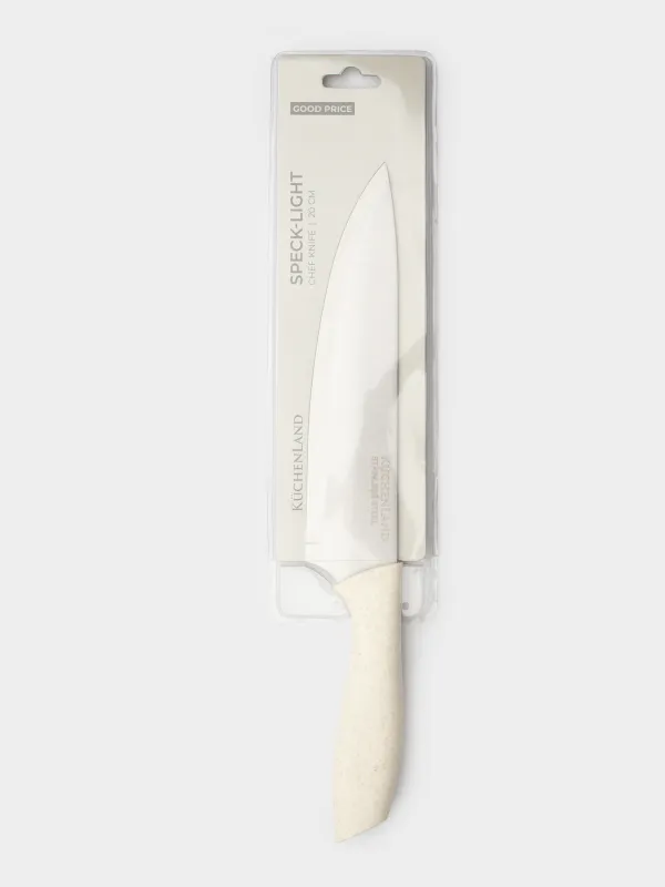 Нож поварской, 20 см, сталь/пластик, молочный, Speck-light, image-2