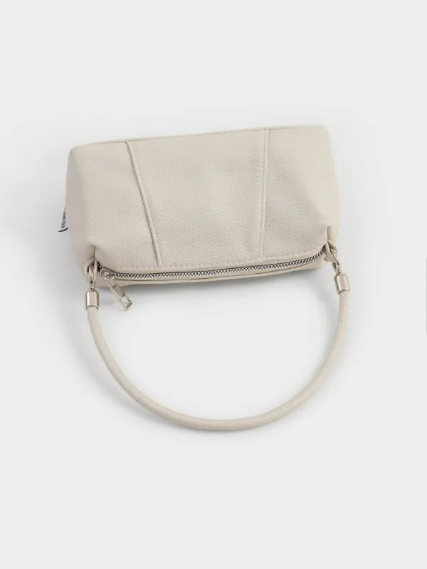 Сумка женская, 20х11 см, с ручкой, полиуретан, молочная, Memo, image-6