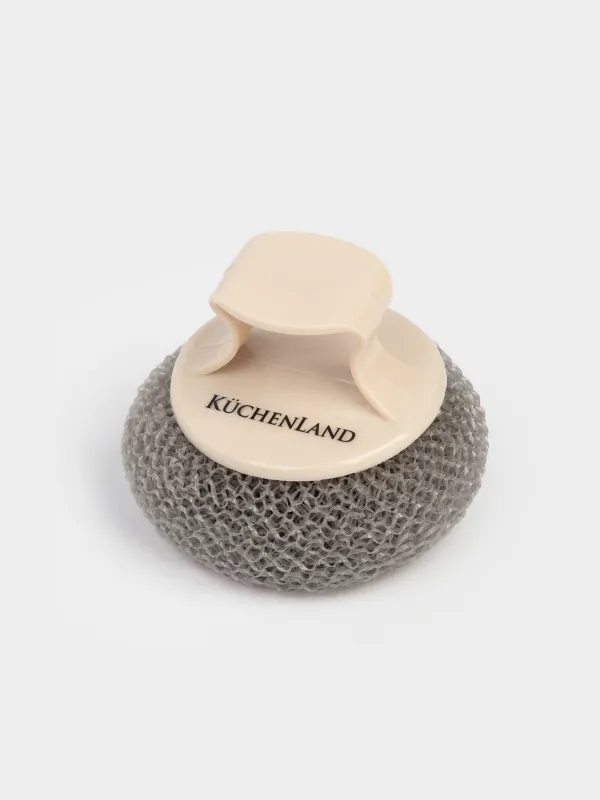 Губка для уборки, 8 см, пластик/полипропилен, Clean, image-1