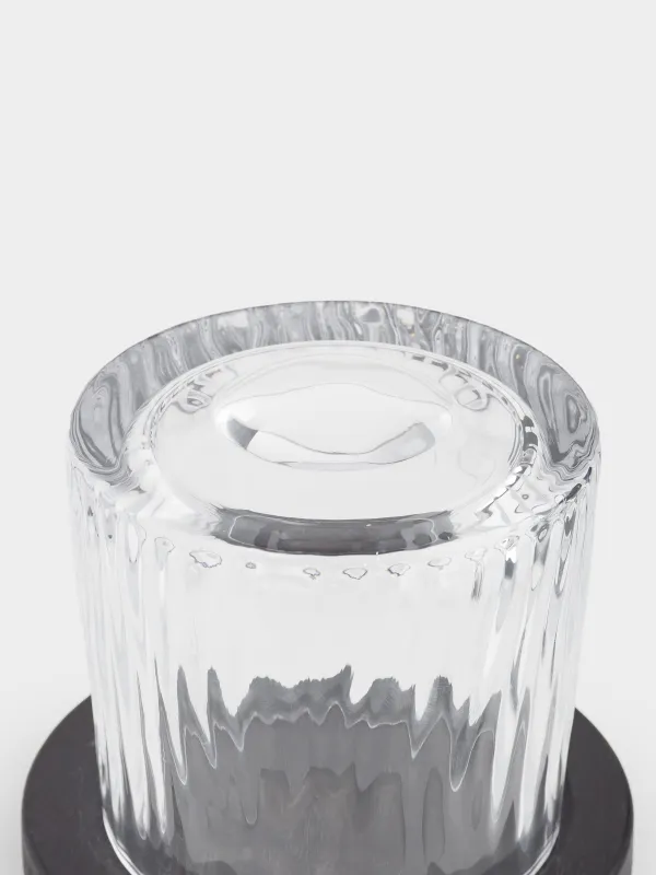 Стакан для виски, 10 см, 280 мл, на подставке, стекло Р/бамбук, Ribby, image-6