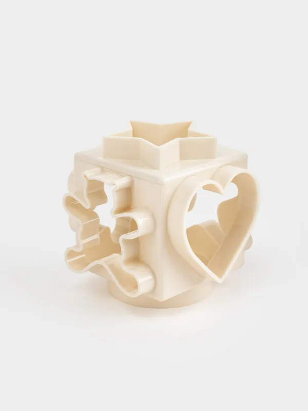 Піспенанға арналған қалып, 6 жағы, пластик, түсі, Куб, Bakery NY, image-0