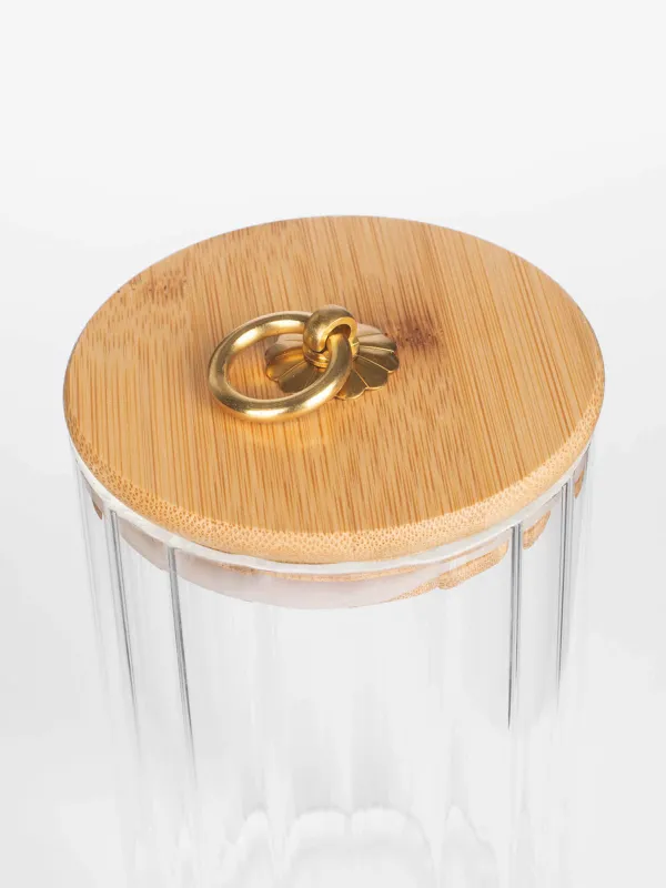 Сусымалы азық-түлік Банкі, 800 мл, бамбук Шыны, Camellia, image-3