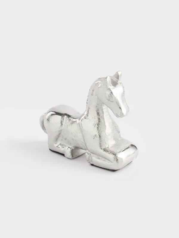 Статуэтка, 13 см, металл, серебристая, Конь, Horse silver, image-1