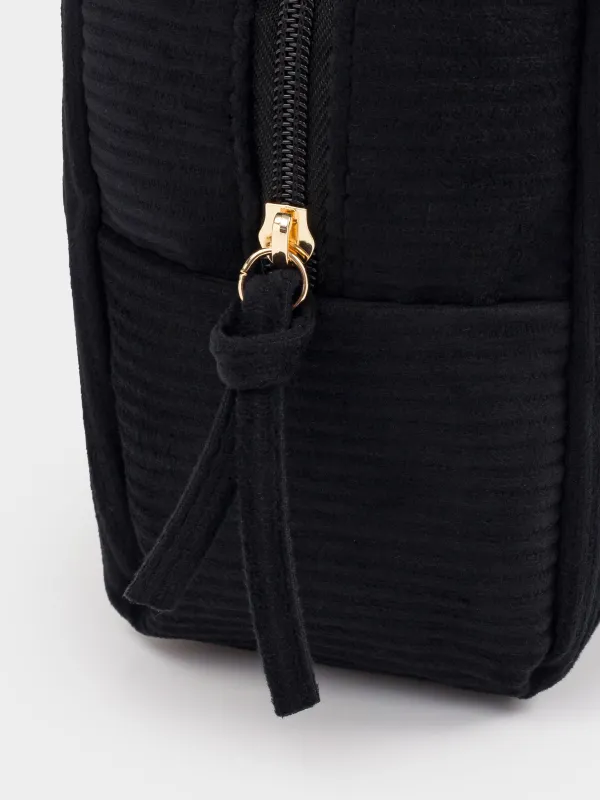 Косметичка, 21х15 см, в рубчик, Moire, image-3