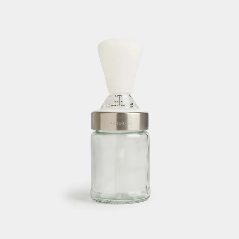 Майға арналған контейнер, 100 мл, щеткасы бар, шыны/силикон, Comfort light