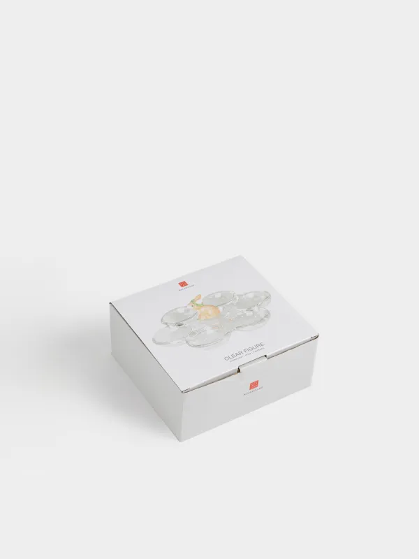 Пасха ыдысы, 18 см, 6 бөлім, шыны/полирезин, Қоян, Clear figure, image-5