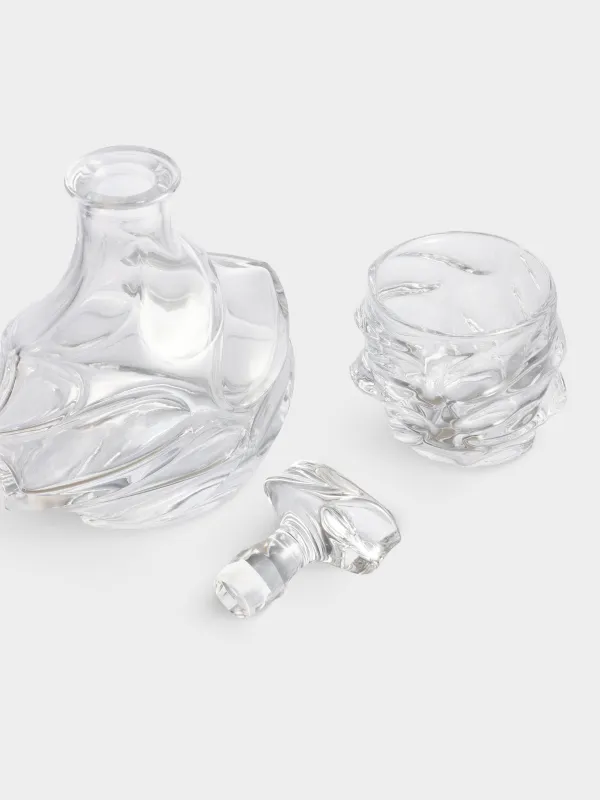 Вискиге арналған жиынтық, 4 тұлға, 5 зат, графин/көзілдірік, шыны P, бұйра, Peak, image-1