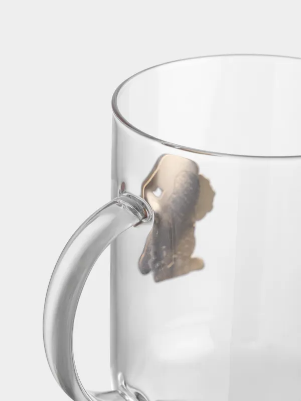 Кружка, 450 мл, Кролик с цветами, Lux elements, image-4