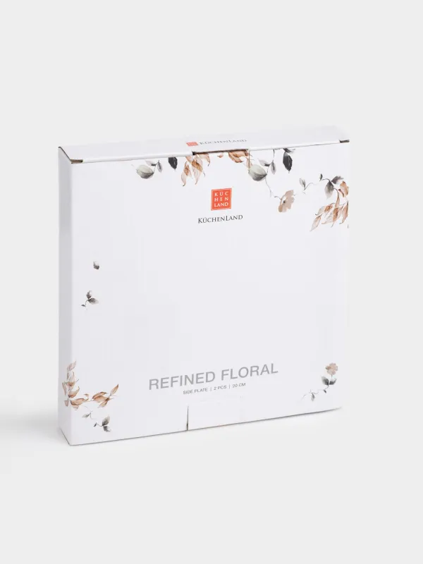 Тіскебасар тәрелкесі, 20 см, 2 дана, фарфор N, күзгі гүлдер, Refined floral, image-4