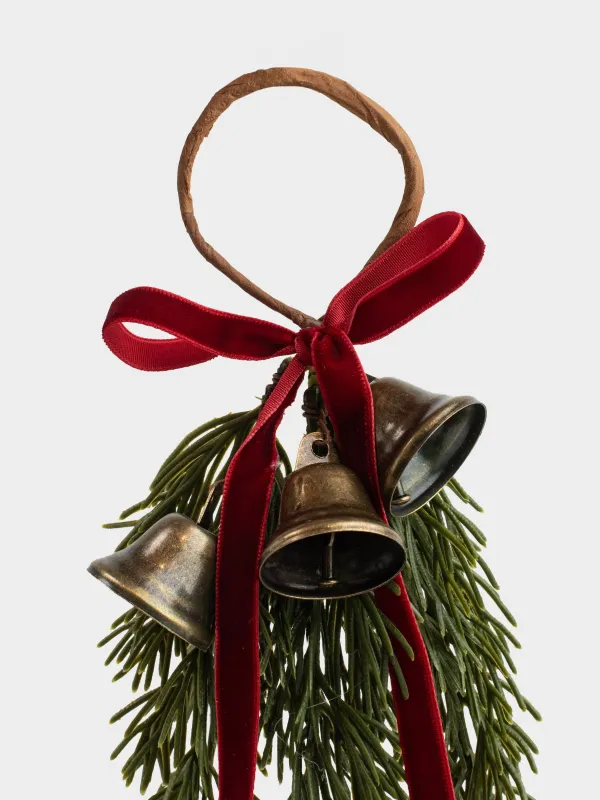 Майлық сақинасы, 5 см, пластик/металл, Қоңыраулары бар шырша, Conifer bell, image-3