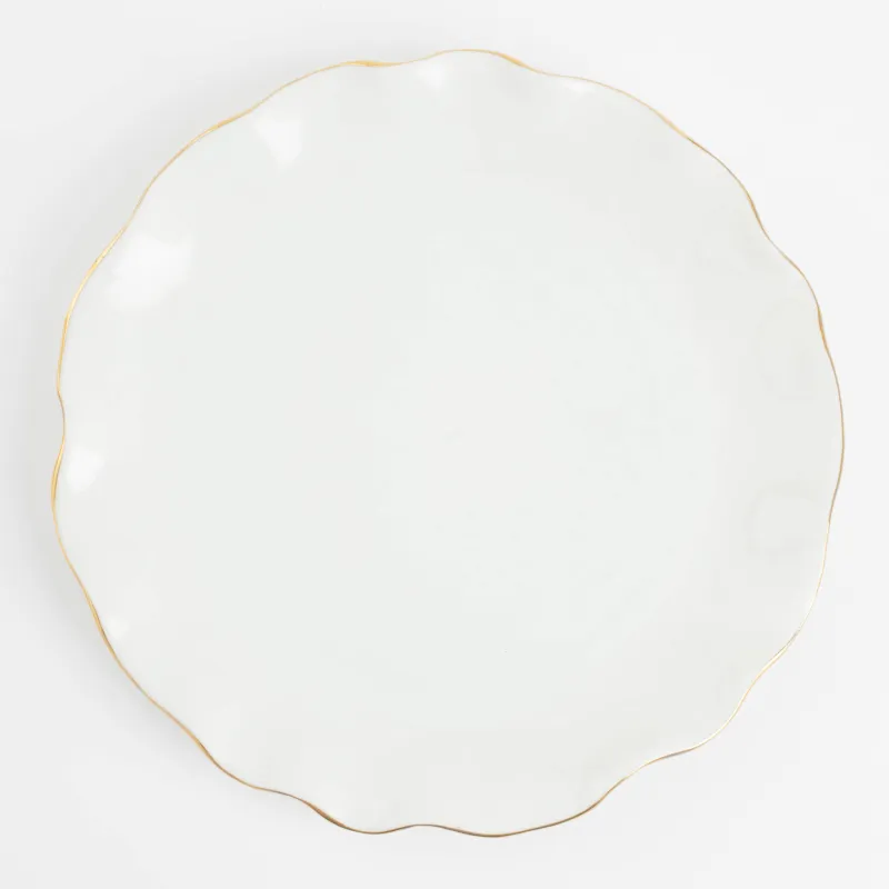 Шай жұбы, 1 адам, 2 зат. 350 мл, фарфор P, алтын жиектері бар, Мыжылған әсер, Crumple gold, image-4