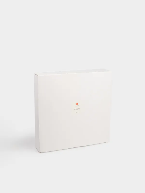 Дастархан жаю табағы, 30 см, айналмалы, мәрмәр, ақ, Marble, image-5