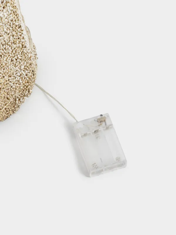 Ель-конус, 80 см, с подсветкой, Заснеженная ель, Frosty sparks, image-3