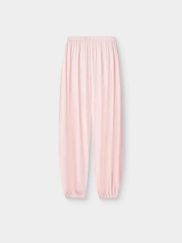 Әйелдер шалбары, үйге арналған, өлшемі S, бамбук/эластан К, қызғылт, Elodie, image-4