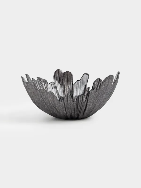 Жеміс вазасы, 26х12 см, шыны Р, сұр, Verge, image-0