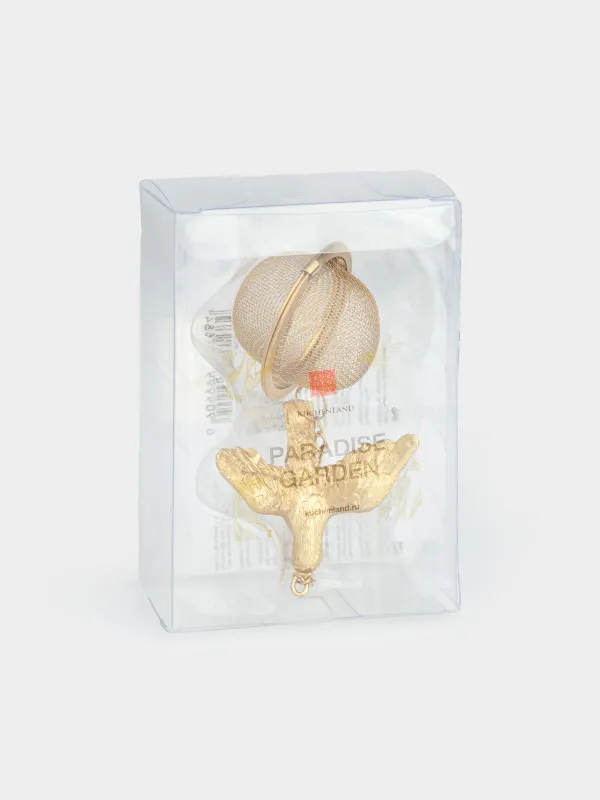 Шай қайнататын Елек, 5 см, полирезин / металл, алтын, Колибри, Paradise garden, image-5