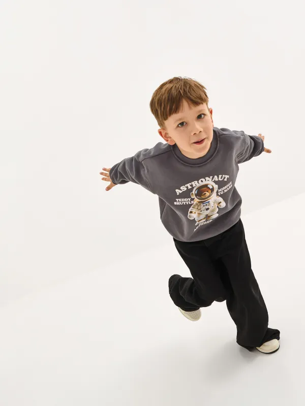 Балаларға арналған кеңжейде, өлшемі 98 см, ұлдарға арналған, мақта/полиэстер, сұр, Ғарышкер аю, Pedro, image-6