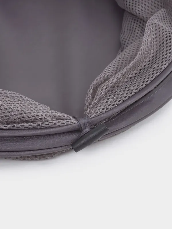 Кірге арналған себет, 46х34 см, жиналмалы, полиэстер/болат, дөңгелек, қара, Safety, image-4