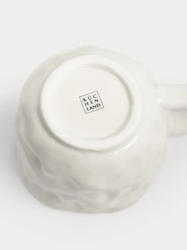 Саптыаяқ, 500 мл, фарфор Р, сүт және алтын түстес, Жүрек, Crumple amour, image-4