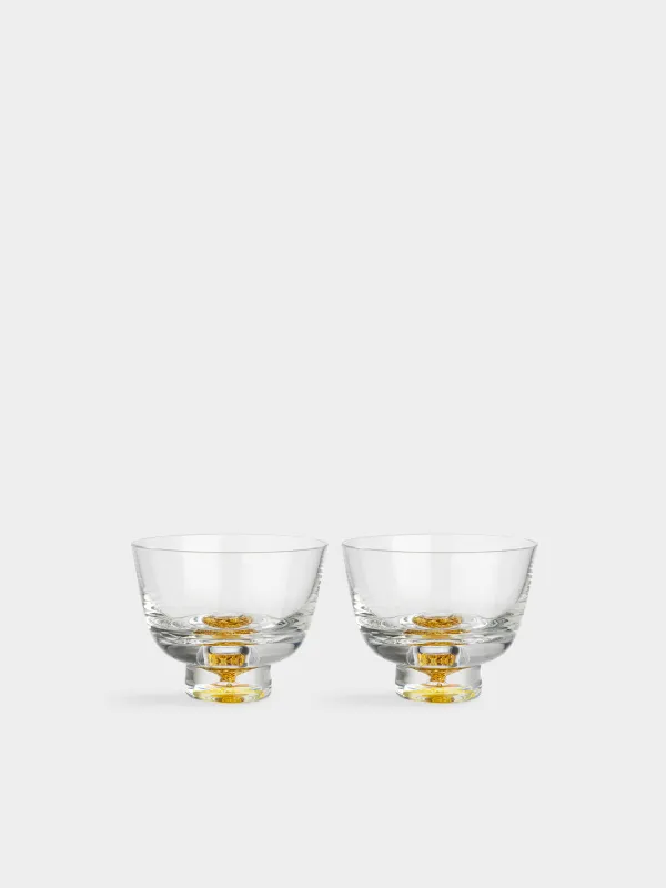 Араққа арналған десте, 100 мл, 2 дана, шыны, Кәріптас шар, Trefoil, image-0