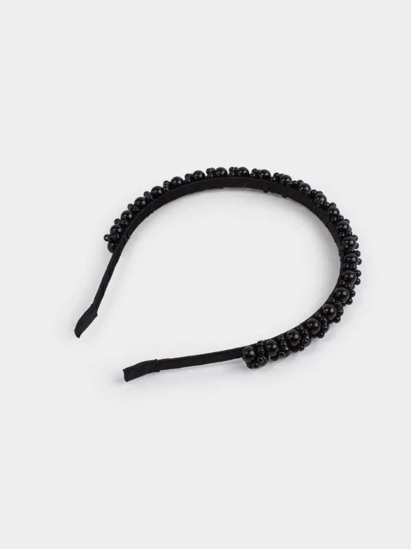 Тоғыншақ, 13х16 см, пластик/металл, қара, моншақтар, Hairstyle, image-1