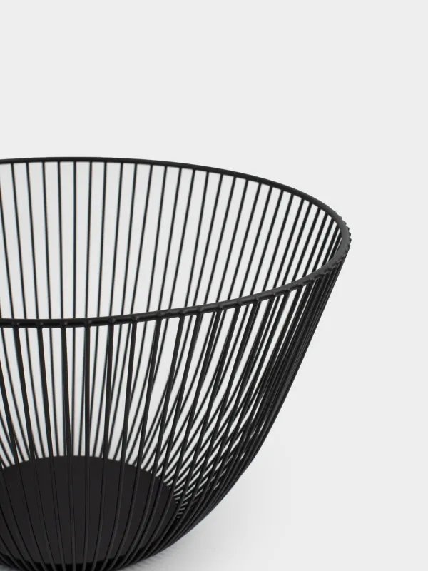 Жеміс себеті, 25 см, металл, қара, Twist black, image-2