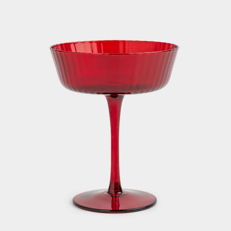 Шампан бокалы, 230 мл, шыны Р, қызыл, Ribby color