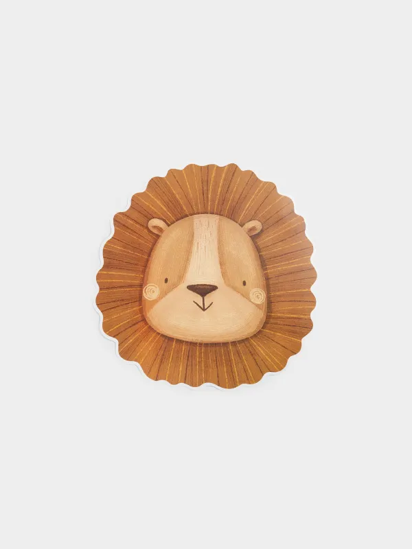 Аспаптарға арналған майлық, 38х39 см, пластик, пішінді, қоңыр, Арыстан, Jungle, image-0