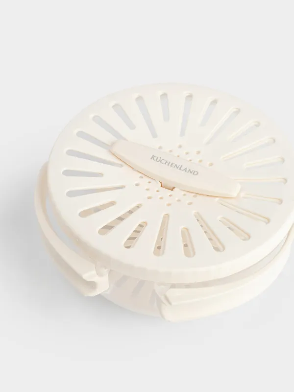 Жемістер мен көкөністерге арналған кептіргіш, 16х25 см, жиналмалы тұтқалары бар, пластик, сүт түстес, Regular, image-1