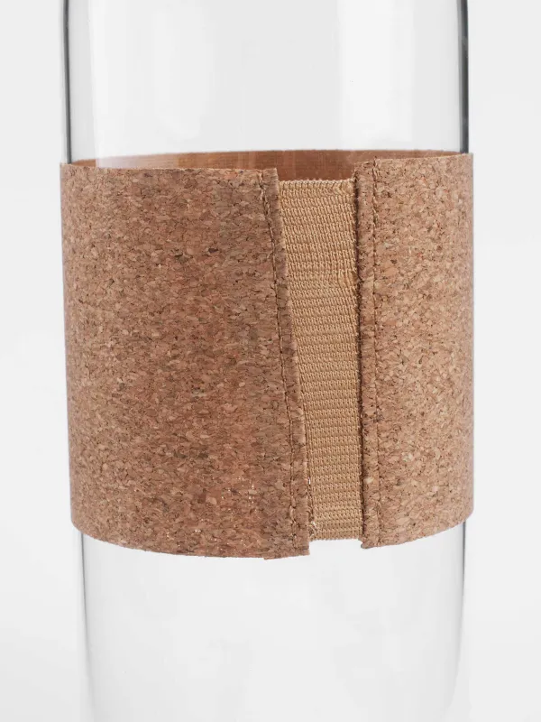 Сусын бөтелкесі, 1,25 л, зарф қосылған, Шыны Б / тығын, Clear font, image-5