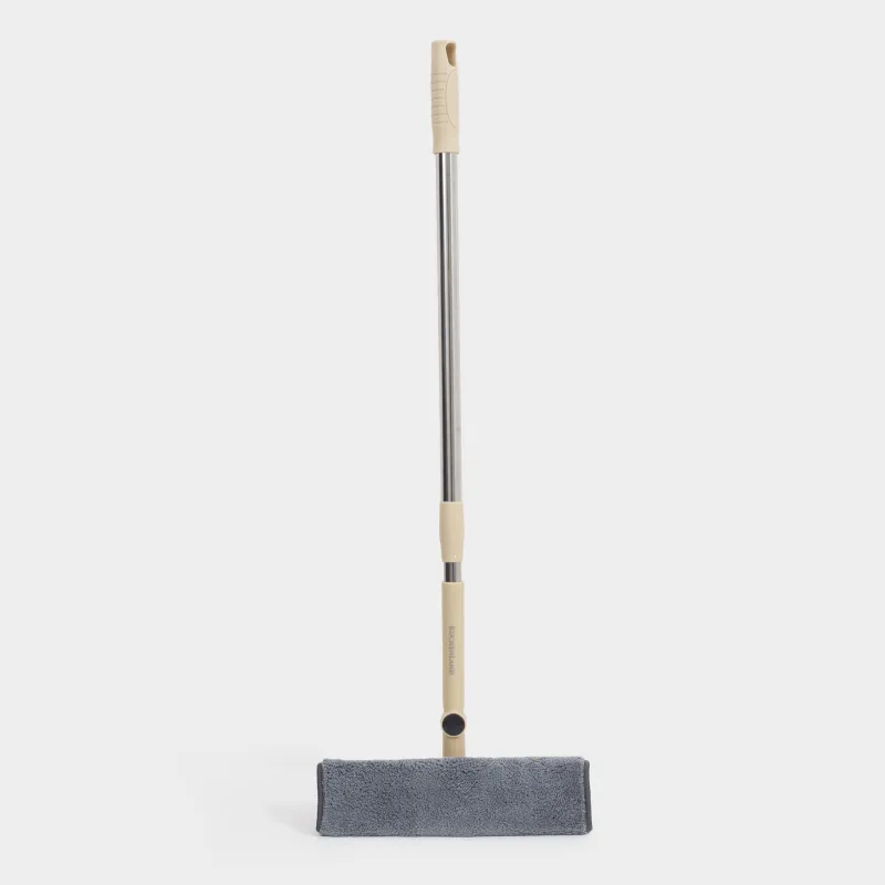 Терезелерді тазалауға арналған сүрткіш, шүберекпен және қырғышпен, сарғылт-қоңыр, Clean