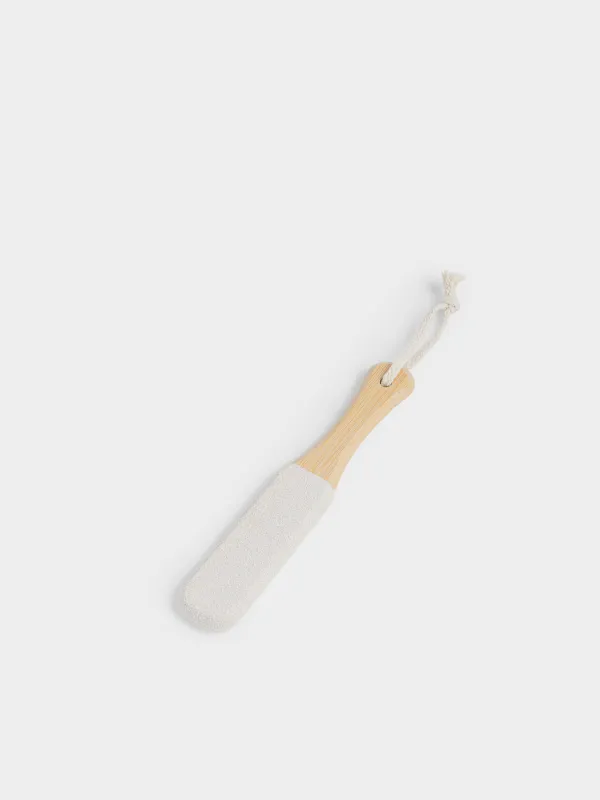 Педикюрге арналған үккіш, 22 см, ағаш/тегістеу қағазы, ақ, Bamboo spa, image-3