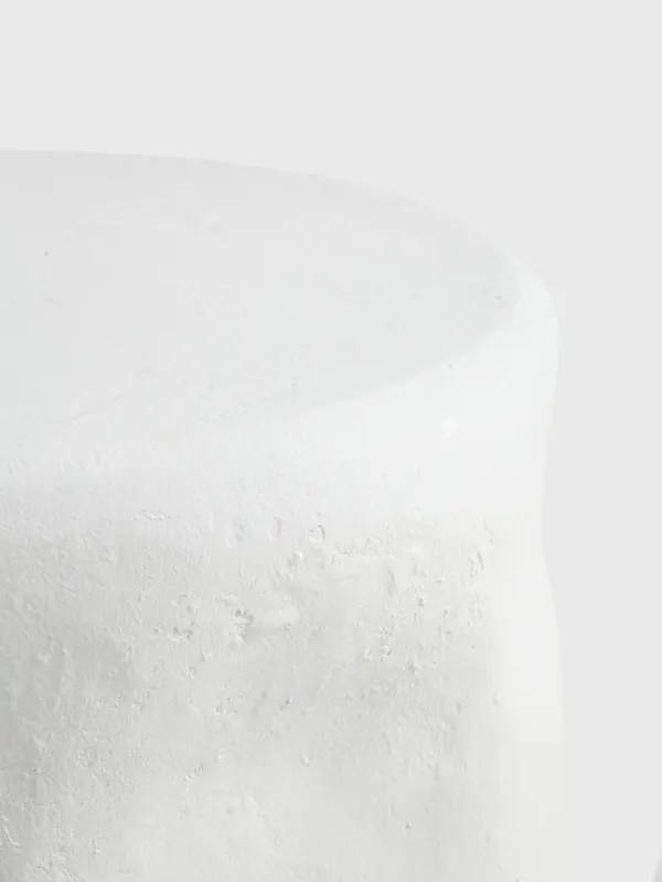 Кофе үстелі, 38х48 см, магний, дөңгелек, ақ, Antic, image-1