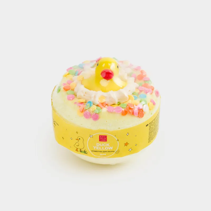Ваннаға арналған бомба, 130 гр, ойыншықпен, Қауын, Үйрек, Duck yellow, image-3